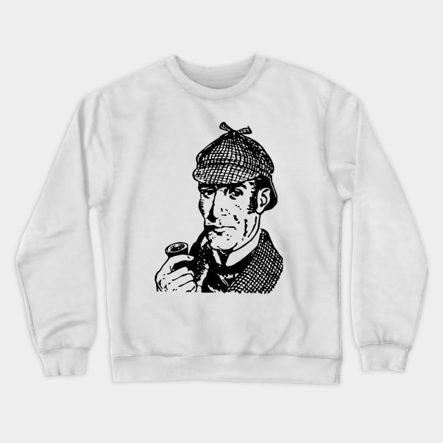 Sherlock Holmes Crewneck Sweatshirt by Vintage Sketches